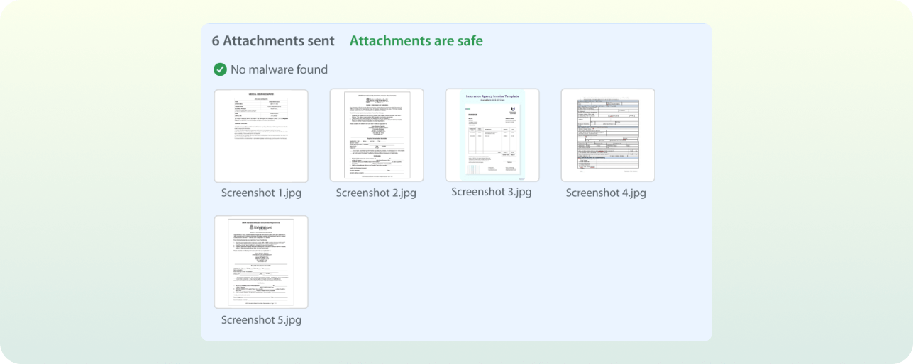 Malware Scanner for Attachments